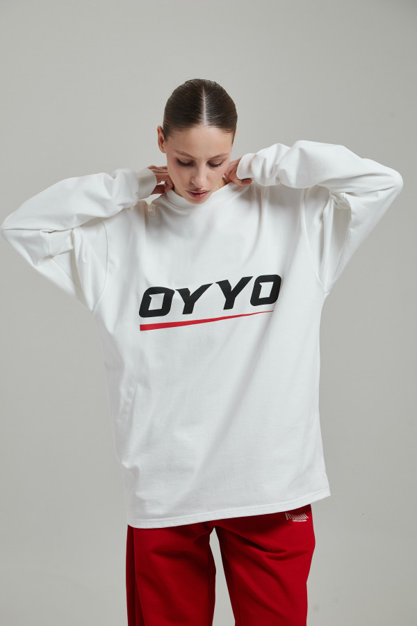 Лонгслив OYYO RACER RED белый M