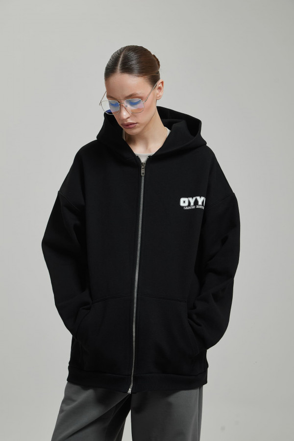 Зип худи OYYO QUADRO черный (M)