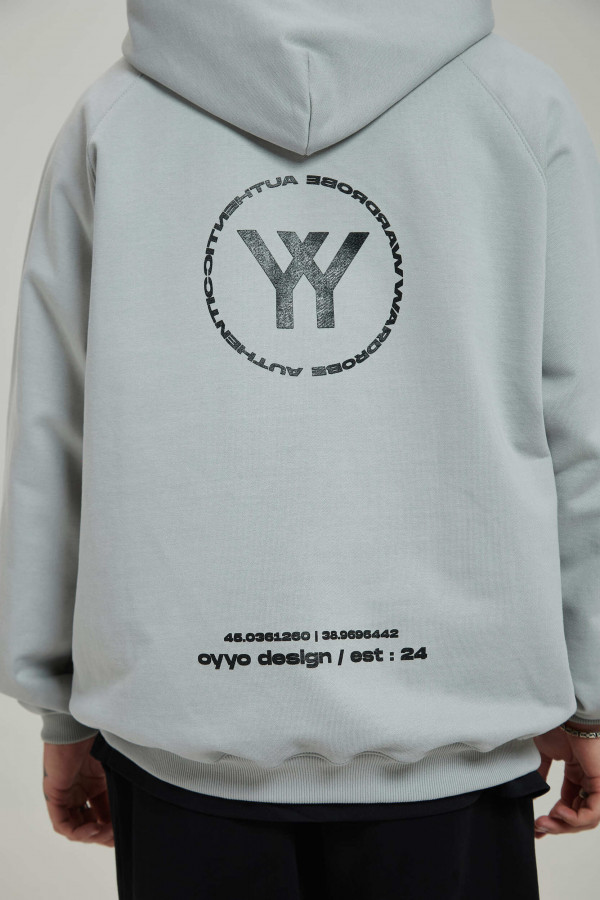 Худи OYYO LOCATION серый (L)